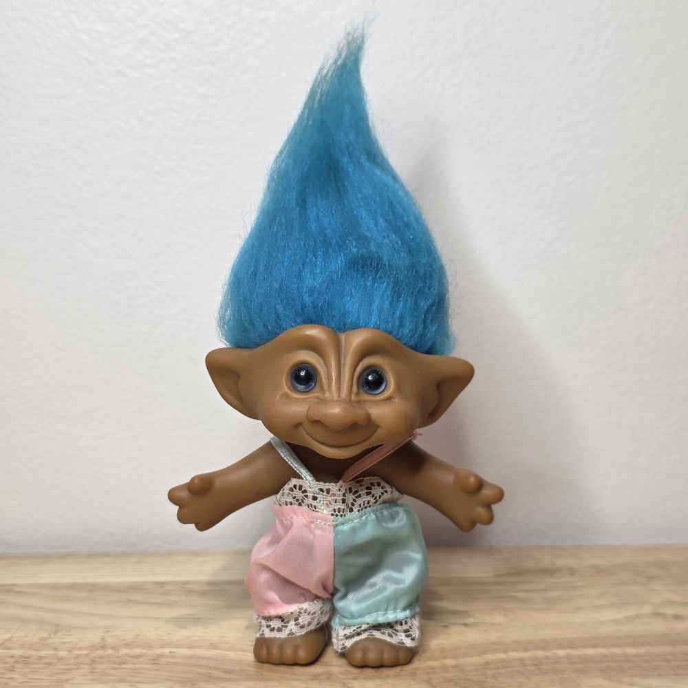 Ace Treasure Trolls Doll Blue